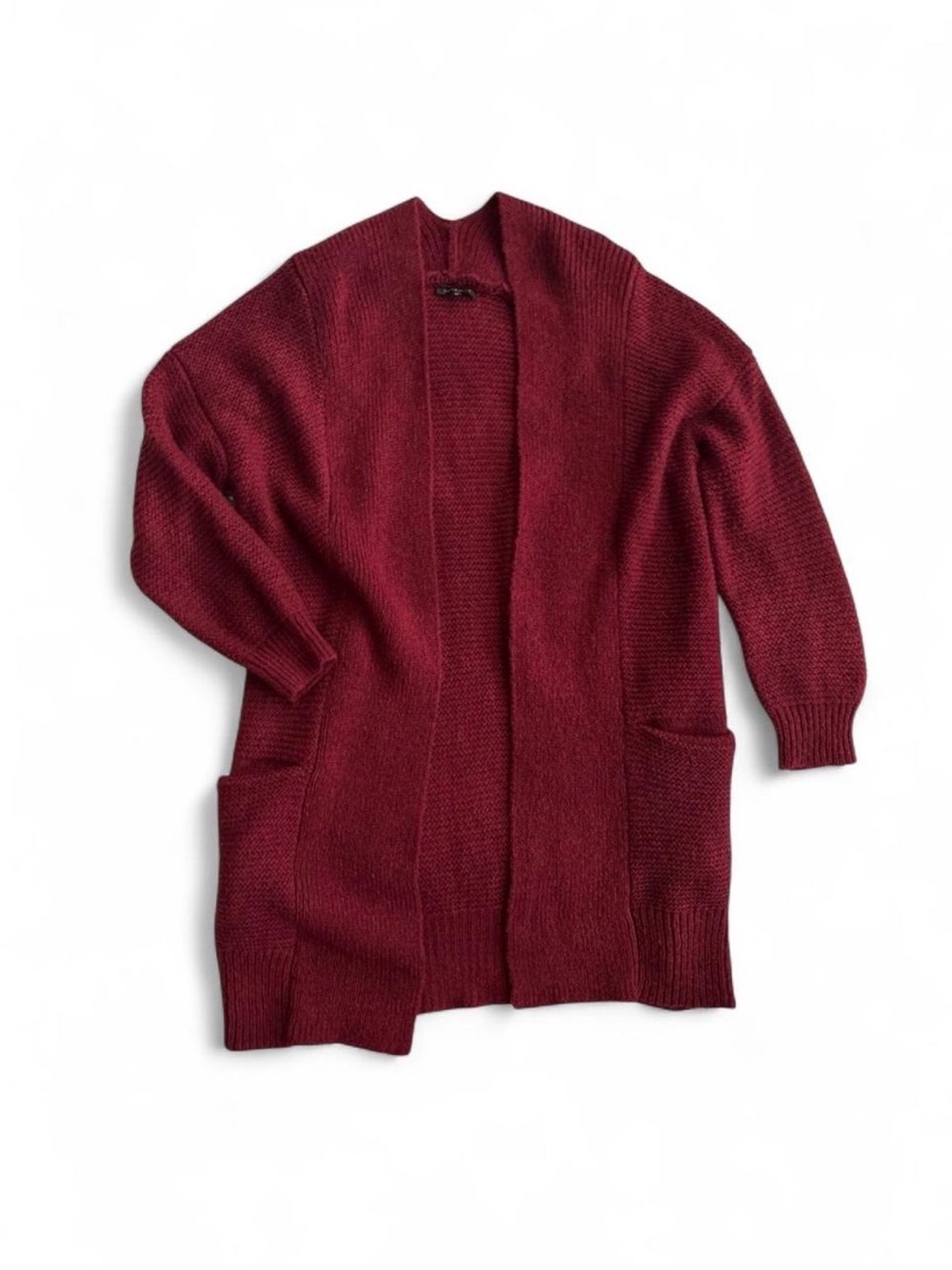 Dynamite Long Red Knit Cardigan Size XXS